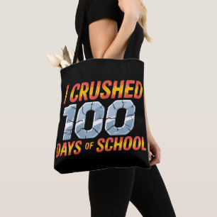 Bolsa Tote Eu completei 100 dias de escola