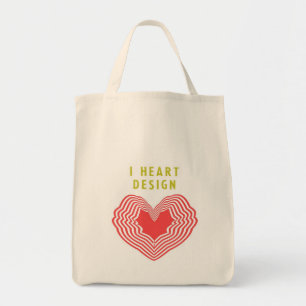 Bolsa Tote Eu coração Design