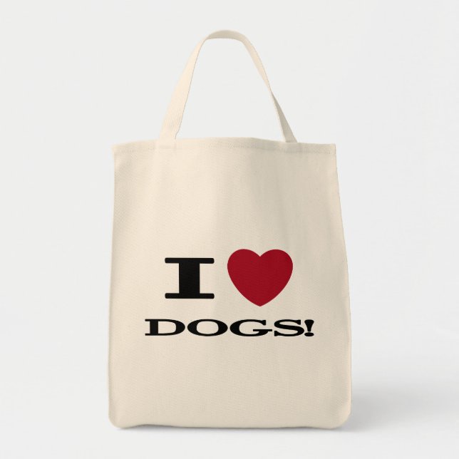 Bolsa Tote Eu coração persigo o camiseta e os presentes (Frente)
