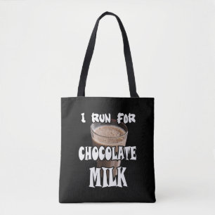 Bolsa Tote Eu Corro por Leite de Chocolate Correndo
