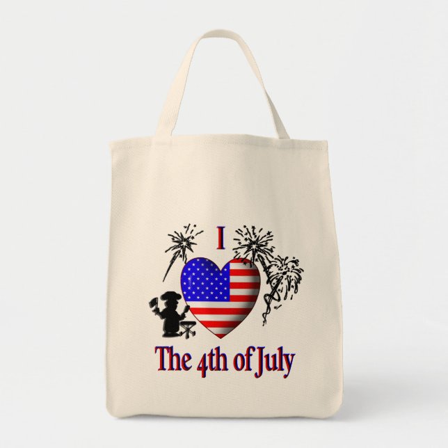 Bolsa Tote Eu corto o 4 de julho (Frente)