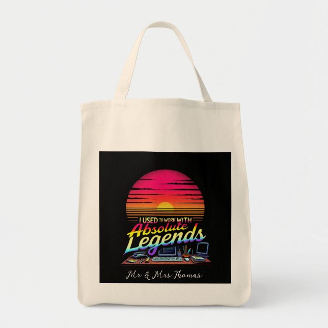 Bolsa Tote Eu costumava trabalhar com lendas absolutas (Frente)