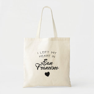 Bolsa Tote Eu deixei meu coração em San Francisco
