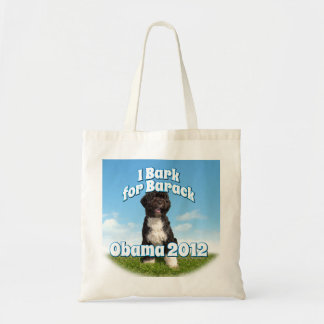 Bolsa Tote Eu descasco para Barack, BO o primeiro cão Obama