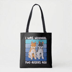 Bolsa Tote Eu Era Normal Há Dois Roucos Cão Shiba