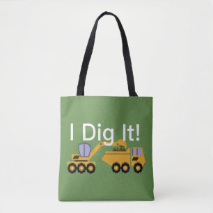 Bolsa Tote Eu escavo-o que design - costume toda sobre -