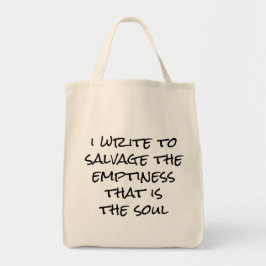 Bolsa Tote Eu Escrevo Saco De Tote De Grocery