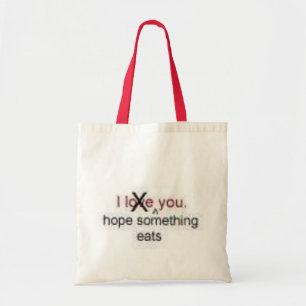 Bolsa Tote Eu espero que algo o come