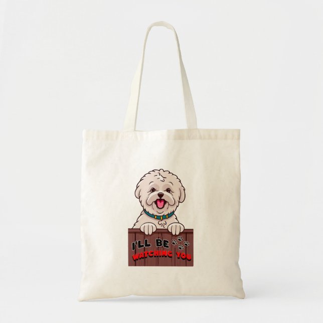 Bolsa Tote Eu Estarei Observando Você (Frente)