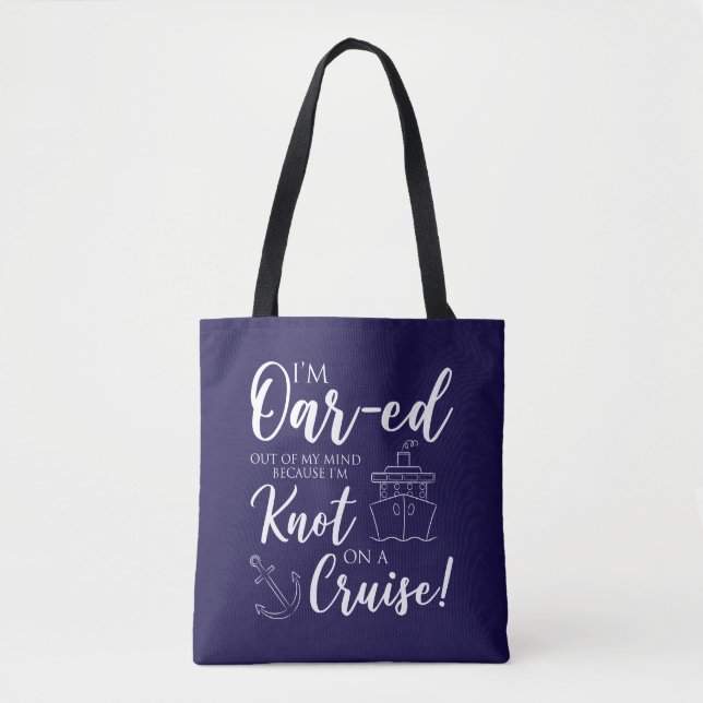 Bolsa Tote Eu estou, furioso da minha mente, Naurical (Frente)