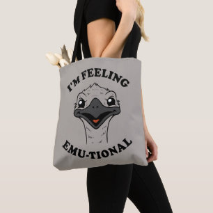 Bolsa Tote Eu estou sentindo o emu-Tional