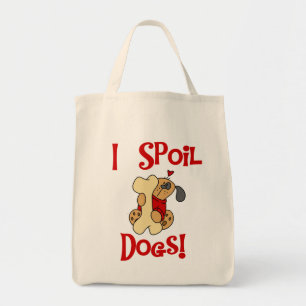 Bolsa Tote Eu estrago o camiseta e os presentes dos cães