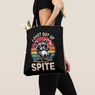 Bolsa Tote Eu Existir Por Despeito Guaxinim Divertido Vintage