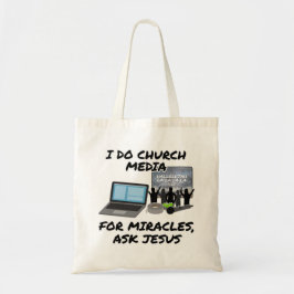 Bolsa Tote Eu Faço Mídia De Igreja Para Milagres Perguntar A 