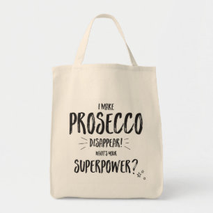 Bolsa Tote Eu faço o prosecco desaparecer como saco de compra