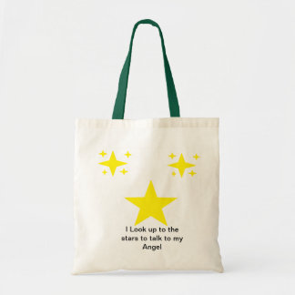 Bolsa Tote Eu falo às estrelas