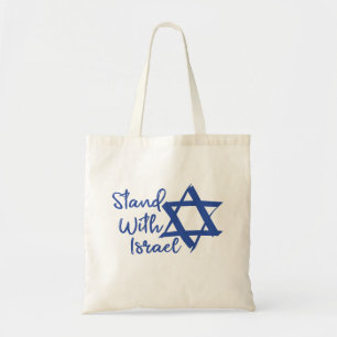 Bolsa Tote Eu fico com o amor de Israel