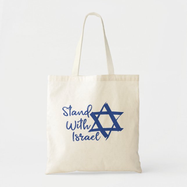Bolsa Tote Eu fico com o amor de Israel (Frente)