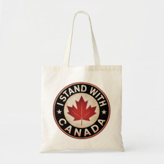 Bolsa Tote Eu fico com o Canadá