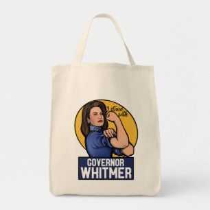 Bolsa Tote Eu fico com o Governador Whitmer