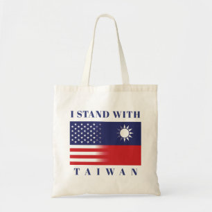 Bolsa Tote Eu fico com Taiwan