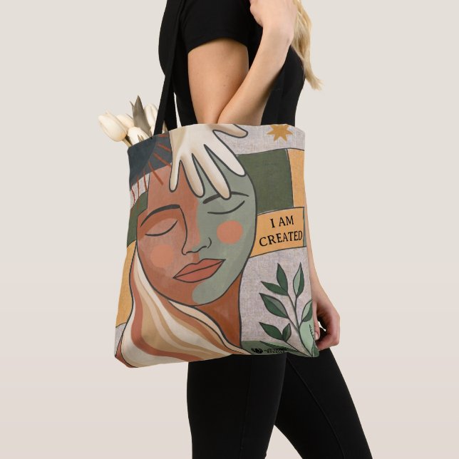 Bolsa Tote EU FUI CRIADO - Mão da Graça (Close Up)