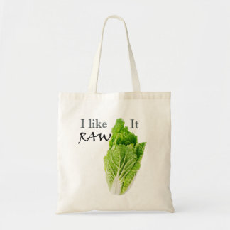 Bolsa Tote Eu gosto d saco de compras cru do Vegan da sacola