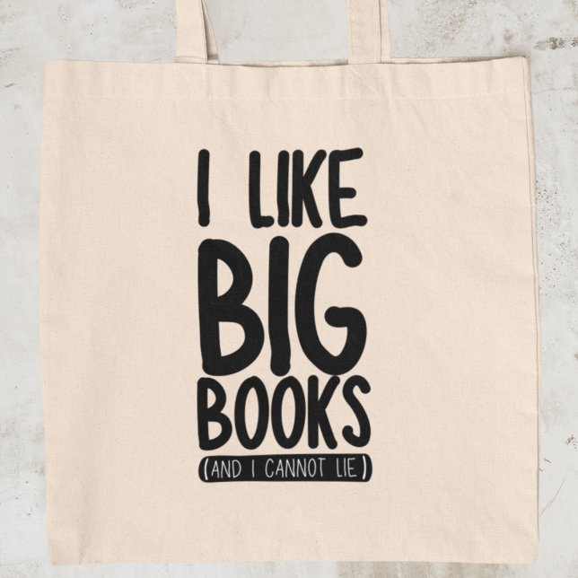 Bolsa Tote Eu gosto de Big Books Engraçado Leitor Bibliotecár (Grab yours today and showcase your love for big books with a side of humour!)