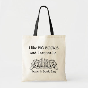 Bolsa Tote Eu gosto de BIG BOOKS Lion Book Bag