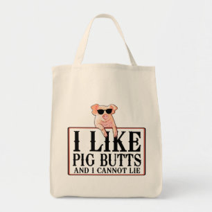Bolsa Tote Eu gosto de bumbuns bacon e tudo do porco