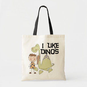 Bolsa Tote Eu gosto de Dinos - camiseta e presentes do menino