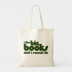 Bolsa Tote Eu gosto de grandes livros e não posso mentir