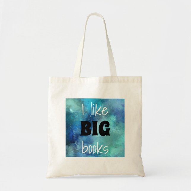 Bolsa Tote Eu Gosto De Grandes Livros, Saco (Frente)