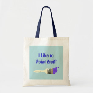 Bolsa Tote "Eu gosto de pintar coisas" Pinta Pincel