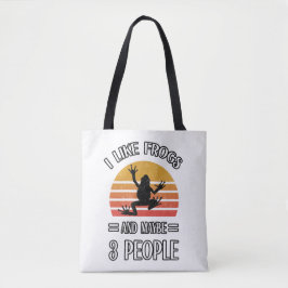 Bolsa Tote Eu Gosto De Sapos E Talvez De 3 Pessoas | Melhor o