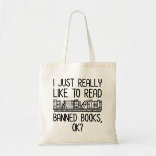 Bolsa Tote Eu Gosto Muito De Ler Livros Banidos, OK?