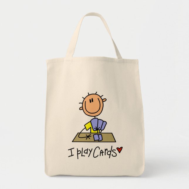Bolsa Tote Eu Jogo Cartas (Frente)
