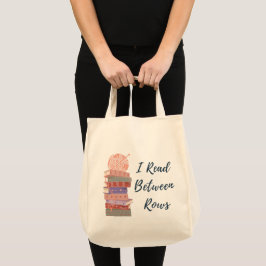 Bolsa Tote Eu Leio Entre as Linhas Amante de Crochê e Livros