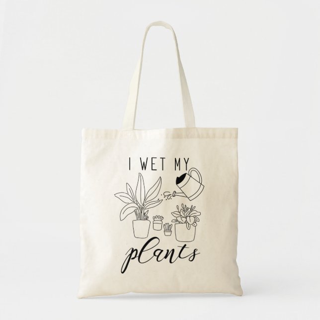 Bolsa Tote Eu Molhei As Minhas Plantas (Frente)
