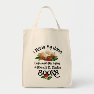 Bolsa Tote Eu moro entre as páginas de Brenda K Davies Books