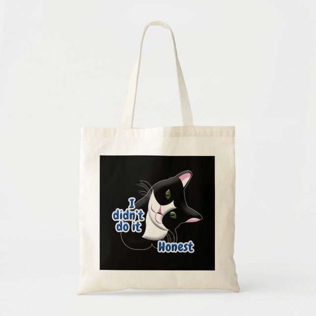 Bolsa Tote Eu não fiz isso Cat (Frente)