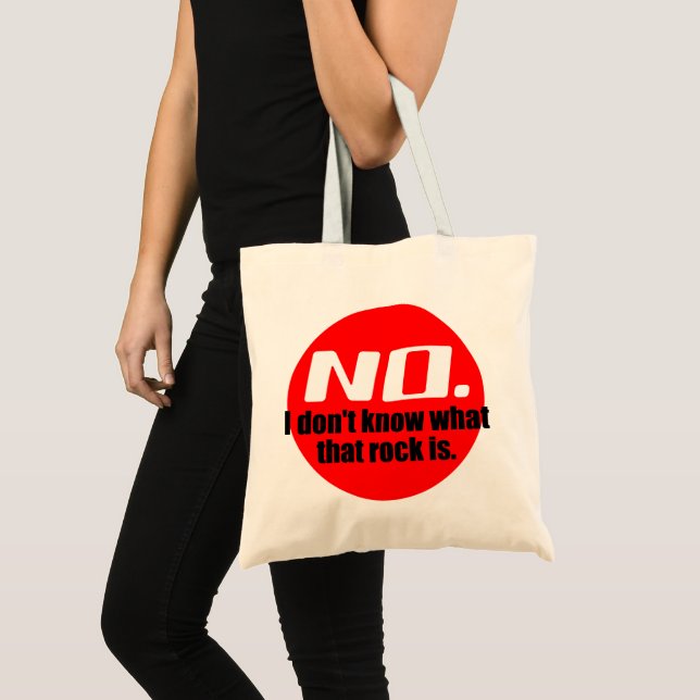 Bolsa Tote Eu não sei o que é essa pedra (vermelha) (Frente (produto))