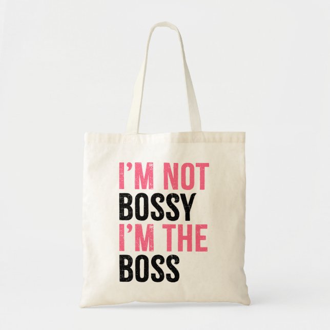 Bolsa Tote Eu não sou o chefe, sou a chefe. (Frente)