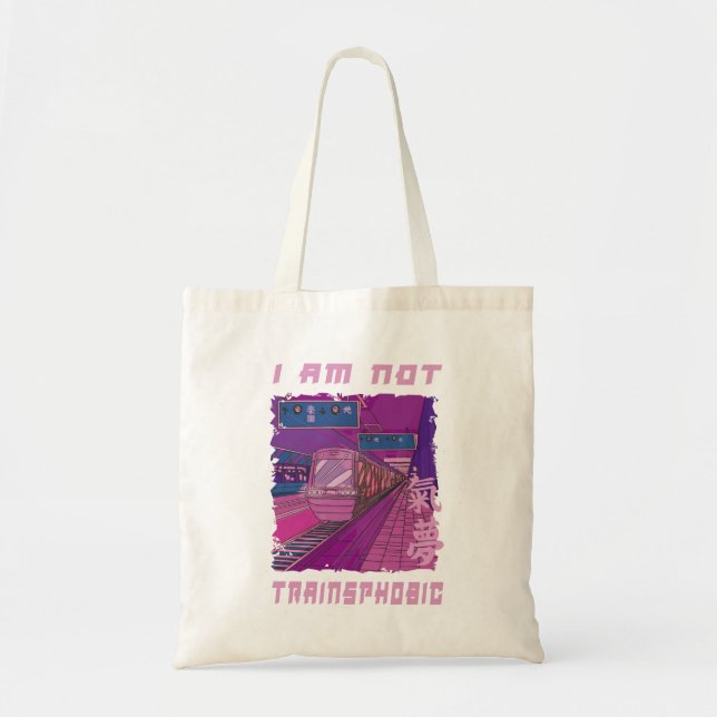 BOLSA TOTE EU NÃO SOU TRAINSFÓBICO (Frente)