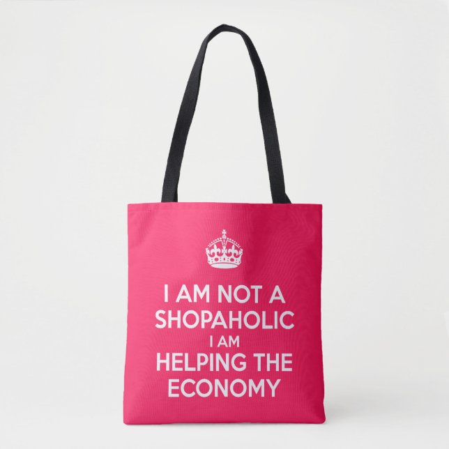 Bolsa Tote Eu não sou um Shopaholic (Frente)