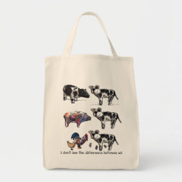 Bolsa Tote Eu não ver a diferença entre nós