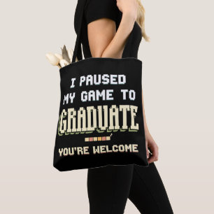 Bolsa Tote Eu Pausar Meu Jogo Para Graduado Jogador Jogos