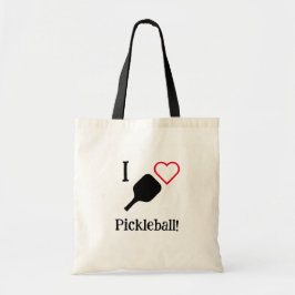 Bolsa Tote Eu ❤️ Pickleball!
