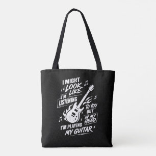 Bolsa Tote Eu Posso Parecer Estar Ouvindo Guitarra