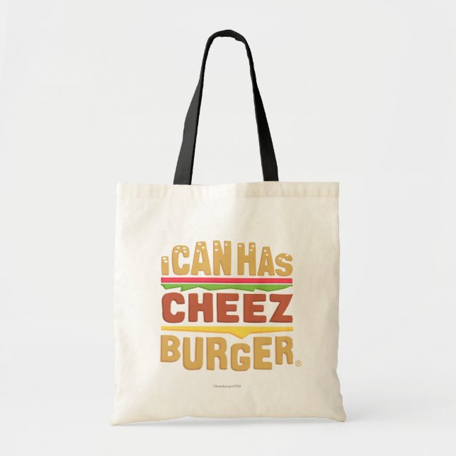 Bolsa Tote Eu posso tenho Cheezburger (Frente)